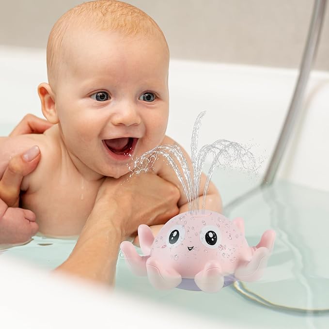 Juguete de agua con luz pulpo para niños