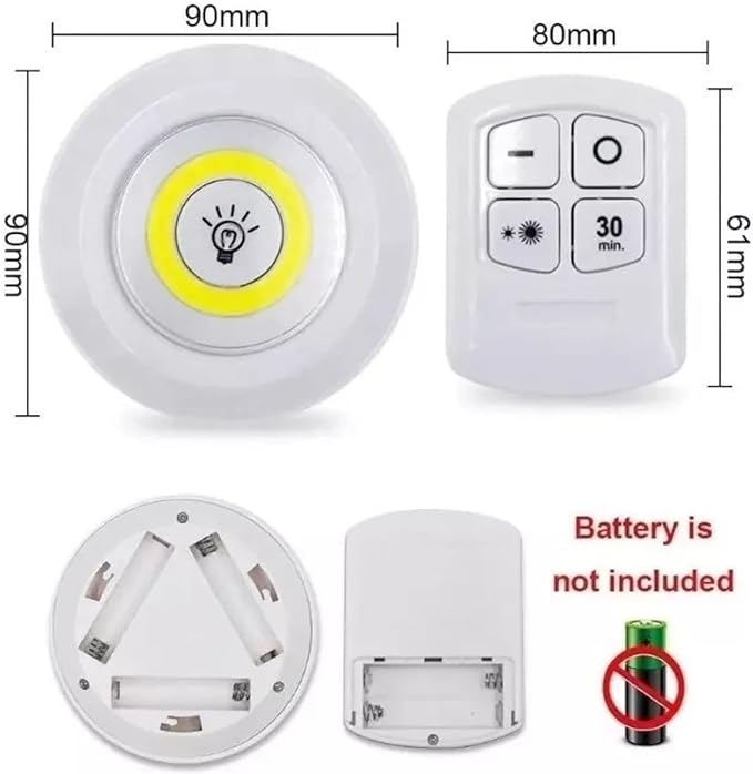 Focos Led x 3 con Control Remoto