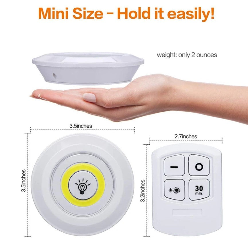 Focos Led x 3 con Control Remoto