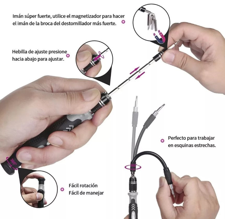 Kit Herramientas de Precisión 115 En 1