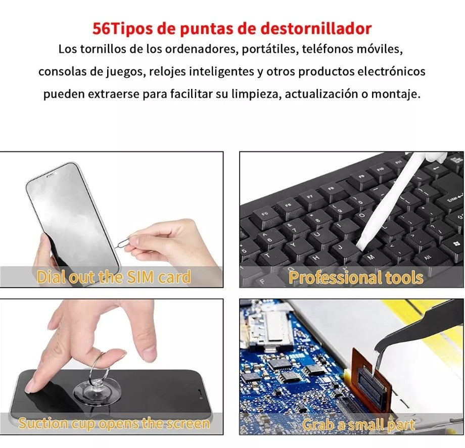 Kit Herramientas de Precisión 115 En 1