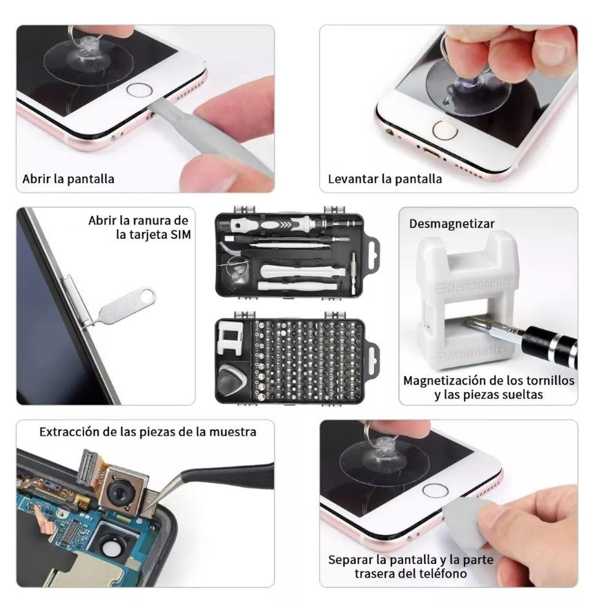 Kit Herramientas de Precisión 115 En 1