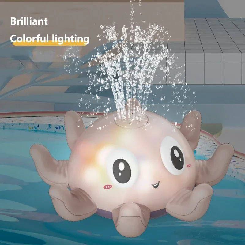 Juguete de agua con luz pulpo para niños