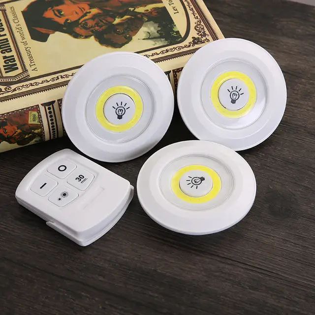 Focos Led x 3 con Control Remoto