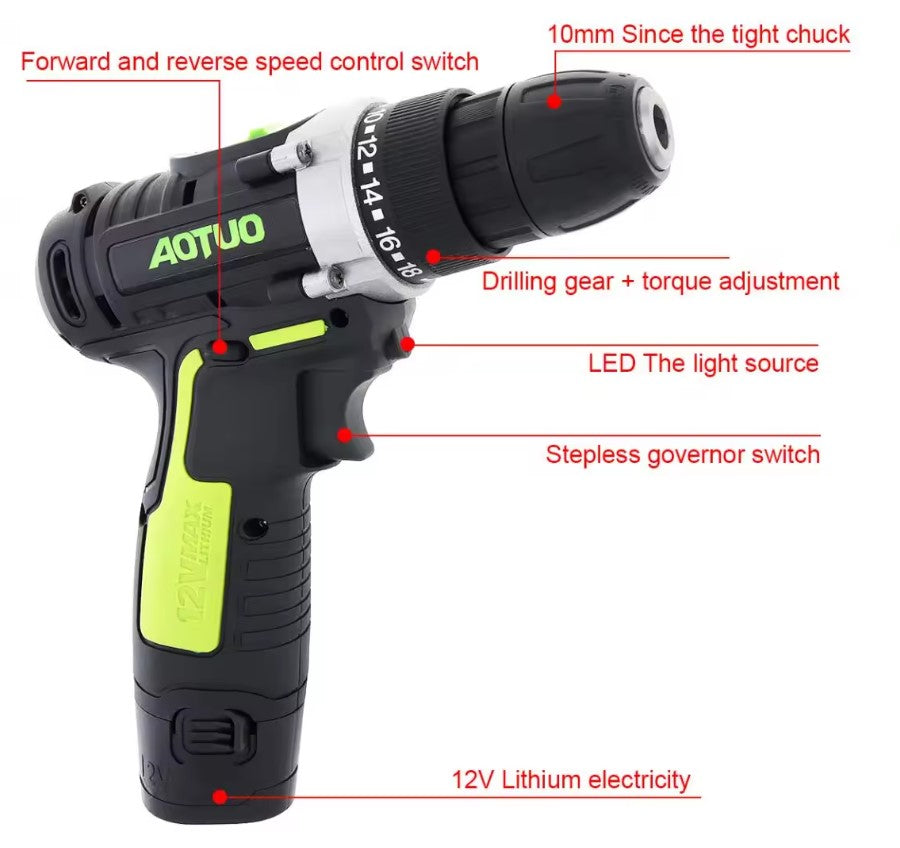 Taladro Eléctrico Inalámbrico