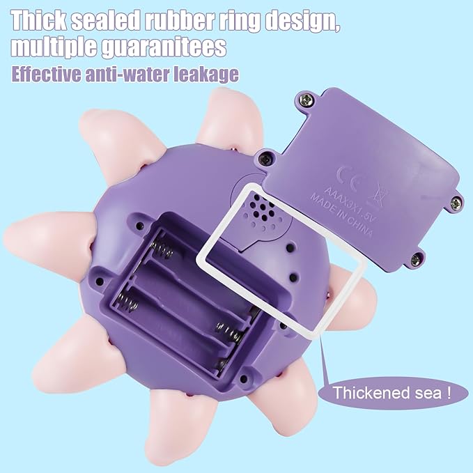 Juguete de agua con luz pulpo para niños