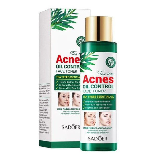 Kit Facial de Árbol de Te Control de Grasa y Acné