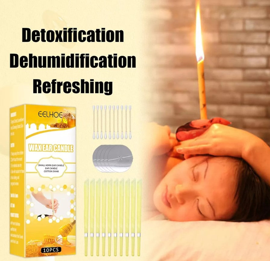 Vela de cera de abeja natural para oídos
